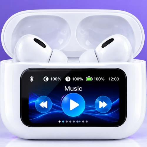 ANC/ENC Smart Screen Wireless Earbuds (Touch Control)