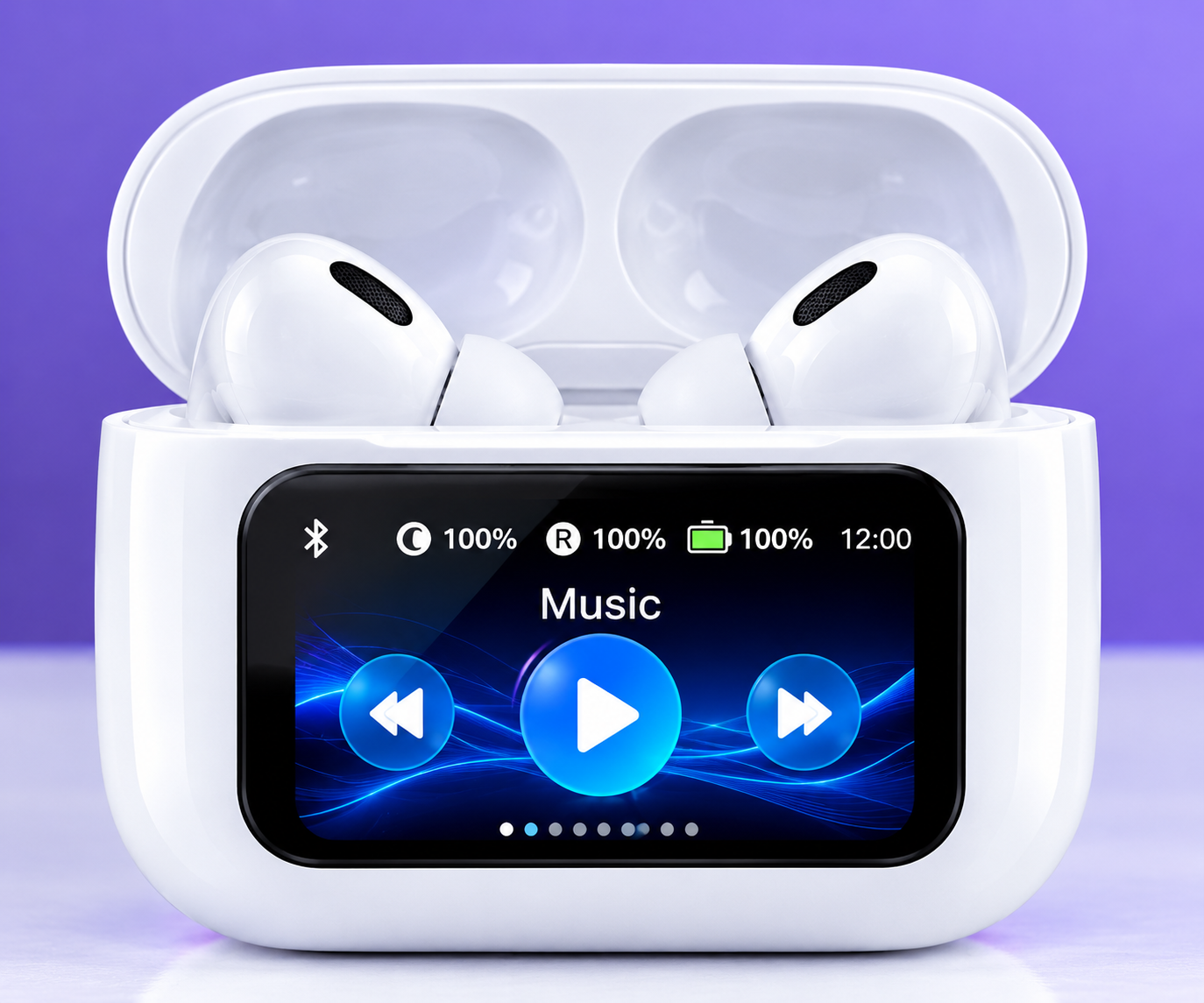 ANC/ENC Smart Screen Wireless Earbuds (Touch Control)