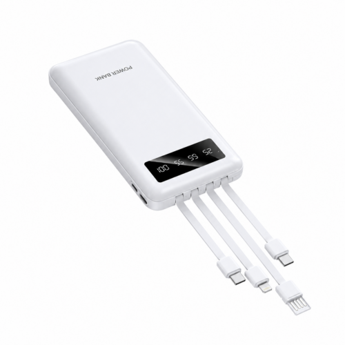 Power Bank Comes with 4 Wires