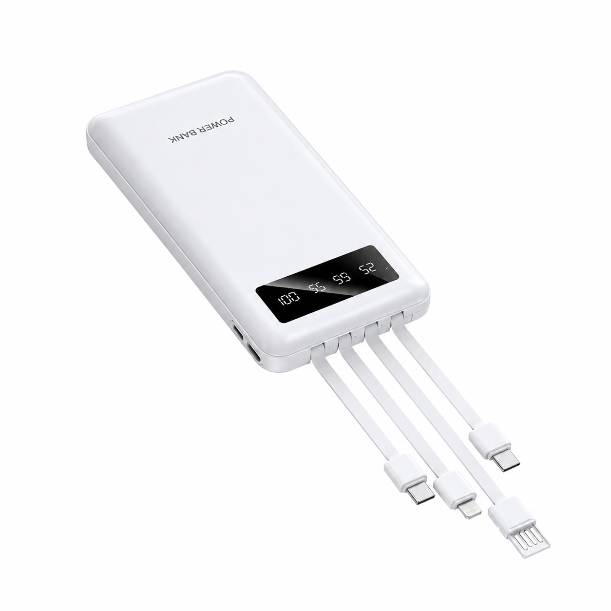 Power Bank Comes with 4 Wires